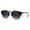 black smoke, variant on Mens Retro Half Horn Rim Hipster Elegant Designer Nerdy Sunglasses Black Green