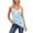 Blue, variant on Silk Lace Trim Camisole Tops for Women Satin Asymmetrical Tank Top Backless Lace Patchwork Cami Going Out