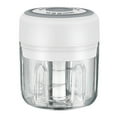 thumbnail image 1 of Yeacher Mini Garlic Grinder Electric Garlic Chopper Cordless Food Fruit Vegetable Blender Kitchen Gadgets 250ML USB Rechargeable, 1 of 8