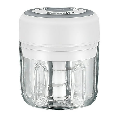 

Mewmewcat Mini Garlic Grinder Electric Garlic Chopper Cordless Food Fruit Vegetable Blender Kitchen Gadgets 250ML USB Rechargeable