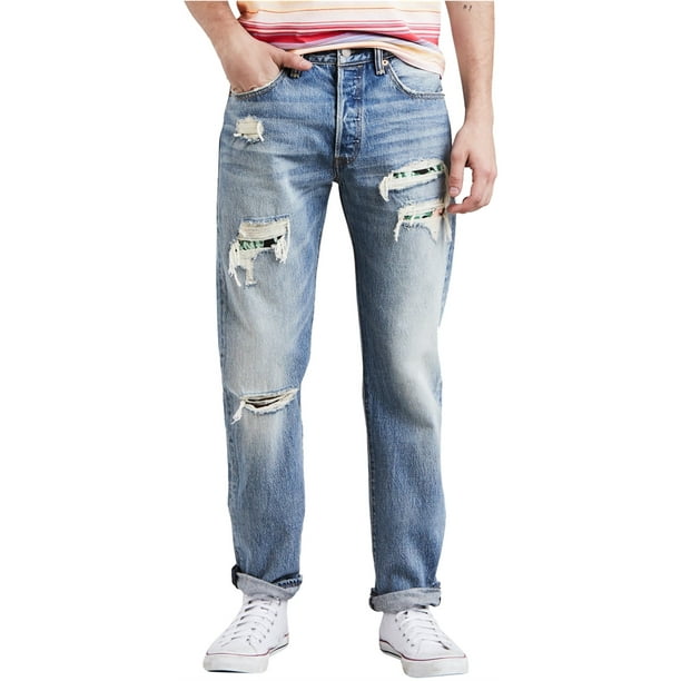 Jeans Levi's 501 Pieced Straight Leg para Hombre Azul 36W x 32L