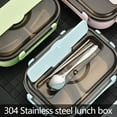 thumbnail image 6 of AYktou Bento Box Adults Lunch Box,Food Grade Stainless Steel Bento Box with 3-In-1 Compartments Snack Containers,Built-in Utensil,Leakproof Meal Prep Containers Lunch Containers, 6 of 9