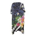 thumbnail image 2 of HELLHERO Polyester Long Kimono Swimsuit Cover Up for Casual Outfit Lightweight Free Size Bathing Suit Cover Up Floral, 2 of 6