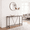 Rustic Brown and Ink Black, variant on LEDREM Narrow Console Sofa Table, 47.2-Inch Entryway Table with Steel Frame for Living Room and Bedroom, Rustic Brown and Ink Black