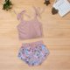 thumbnail image 5 of Gibobby Conjunto de ropa de bebé Conjunto de pantalones cortos estampados de dibujos animados sin mangas de color sólido para Niñas pequeña de 0 a 6 años(Rosa, 6Meses), 5 of 5