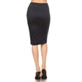 thumbnail image 3 of Women's Casual Solid Color Office Wear Pencil Skirt, 3 of 4