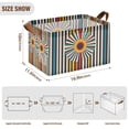 thumbnail image 7 of Yayeee Foldable Storage Basket for Shelves with Handles Waterproof Cloth Bins, Geometric Stripes, 7 of 7