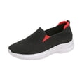 thumbnail image 3 of YOUYEDIAN Sneakers for Women Versatile Mesh Knit Round Toe Casual Soft Comfy Sneakers Fashion Slip On Stretch Walking Shoes, 3 of 5