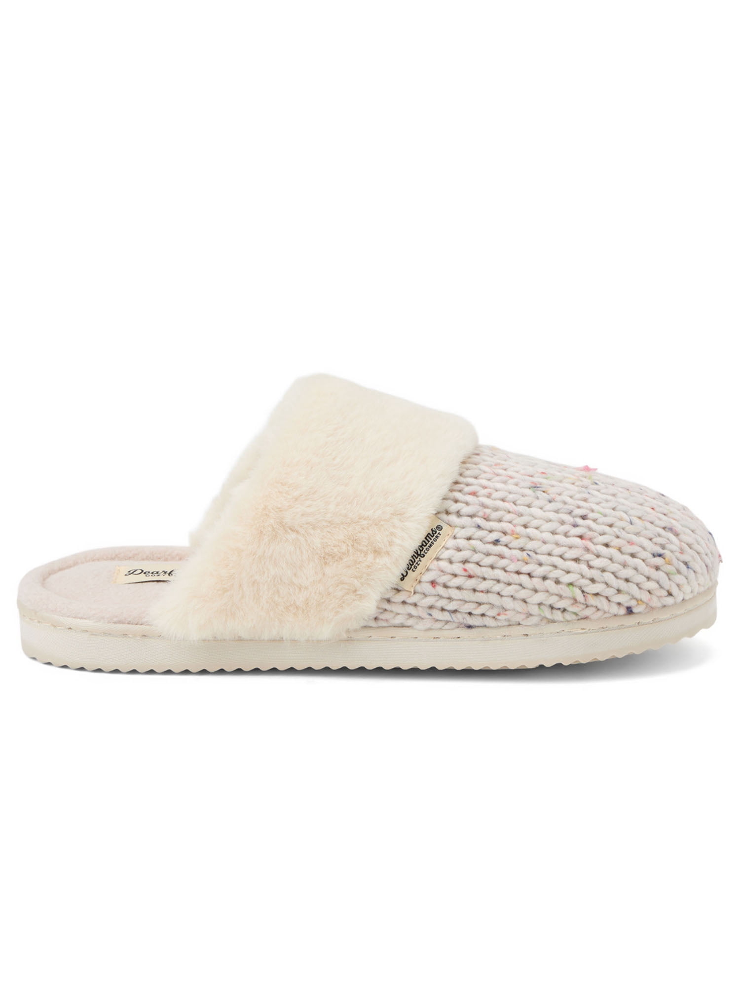 Dearfoams Cozy Comfort Women's Knit Speckeled Scuff Slippers