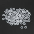 thumbnail image 2 of Uxcell 11mm O.D. 1mm Thick Nylon Flat Washers for M3.5 Screw Bolt, 200 Count, 2 of 6