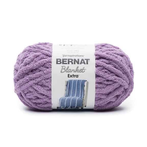 Bernat Blanket Extra Yarn, Gray Orchid, 10.5oz(300g), Jumbo, Polyester