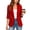 21#Red, variant on Business Blazer for Women ,Long Sleeve Notched Lapel Solid Color Jacket, Casual Office Outdoor Work Coat with Pockets Yellow XL
