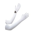 thumbnail image 5 of GARENDE Arm Covers Cooling Arm Sleeves 58cm Comfortable Breathable Summer Sun Gloves for white, 5 of 9