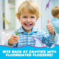 thumbnail image 3 of Flossers Fluorated for Kids, sin sabor, 225 unidades (paquete de 3), 3 of 6