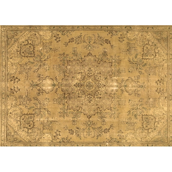 Ahgly Company Indoor Rectangle Persian Brown Traditional Area Rugs, 7' x 9'