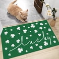 thumbnail image 5 of St. Patrick''s Day Doormat Lucky Shamrocks Door Mat Non Slip Rubber Backing Outdoor Indoor Entryway Floor Mat Home Decor 17x29 Inch, 5 of 6