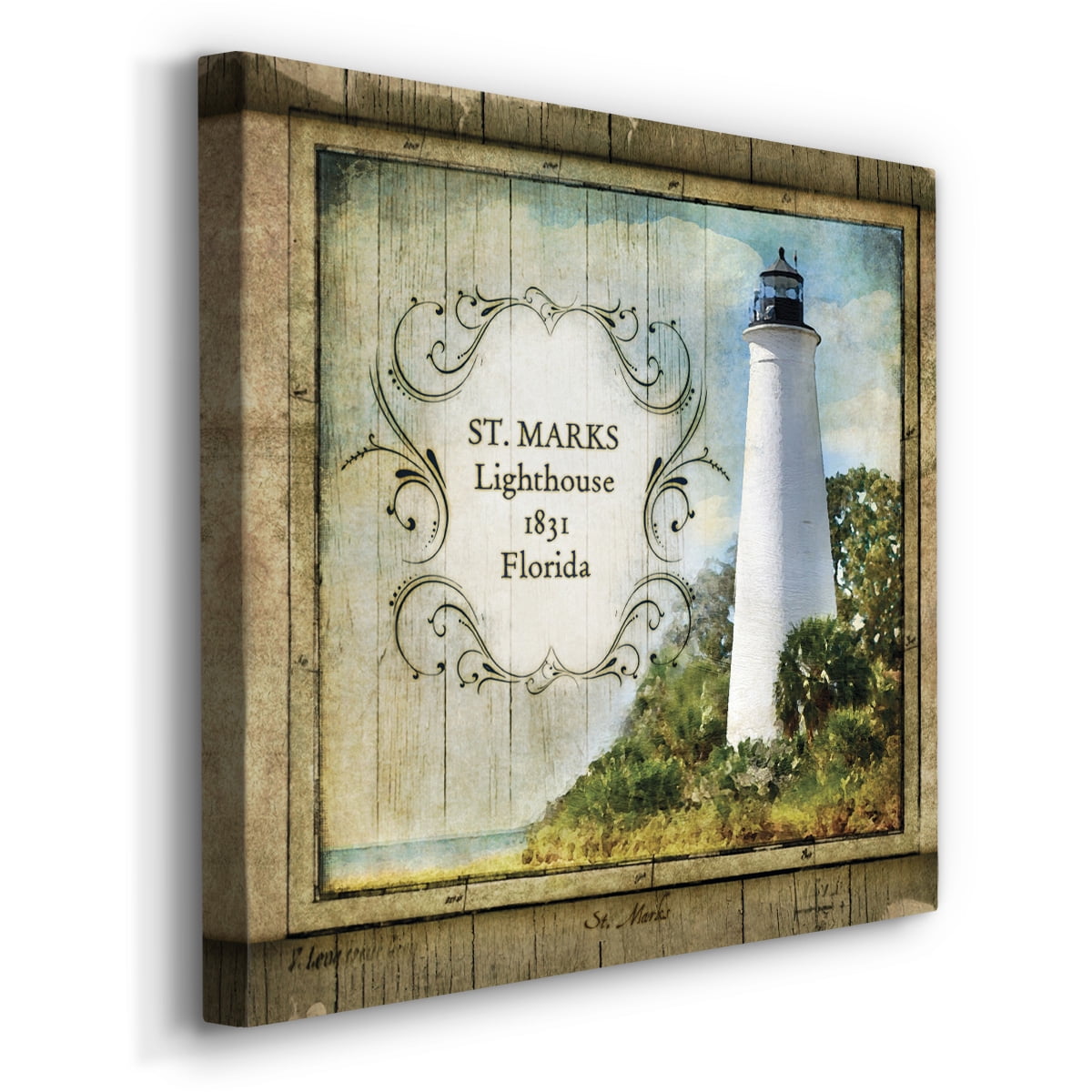 Wexford Home Florida Lighthouse XII-Premium Gallery Wrapped Canvas, 24" x 24" - Ready to Hang
