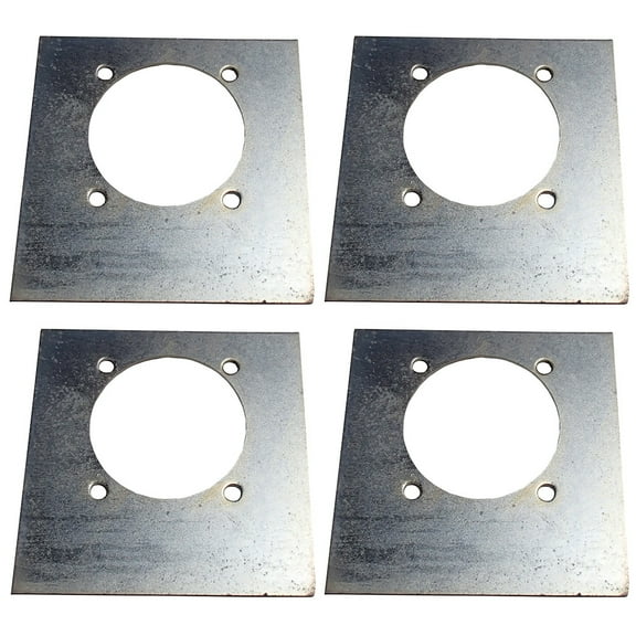 RAParts 4-Pack Heavy-Duty Recessed Mounting Backplate 5-5/8" x 5-1/4" for D-Ring Anchors