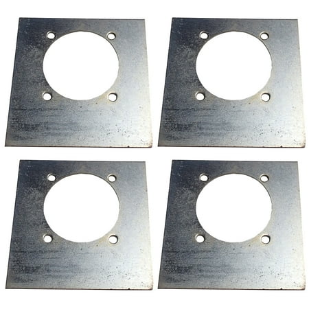 (4) D Ring Backing Plates f Recessed D Rings on Enclosed Trailer Cargo