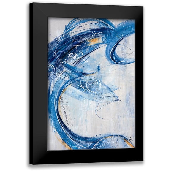 Douglass, Farrell 11x14 Black Modern Framed Museum Art Print Titled - Blue Sweep