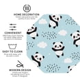 thumbnail image 4 of Kll Octagon Drink Coasters Set Of 4,Pu Leather Absorbent Coasters Set Decorative Coffee Cup Coasters Housewarming Gift For Home Decor-Cute Panda Bear, 4 of 9