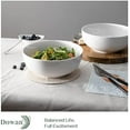 thumbnail image 7 of Gragaskl Salad Bowls, Large Pho Bowls, 8" White Centerpiece Bowls for Nut, Pasta, Soup, Side Dishes, Ramen, Fruit, Kitchen Decor, Microwave & Dishwasher Safe, 56 Ounce, 7 of 7