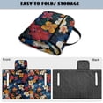 thumbnail image 5 of COEQINE Golf Cart Seat Cover Towel Blanket Foldable Design for Easy Transport, Suitable for Most Two-Seater Carts, Quilted with 4 Front Pockets, 51.2x30.3 Inch, Blue Pink Tropical Hibiscus Palm, 5 of 8