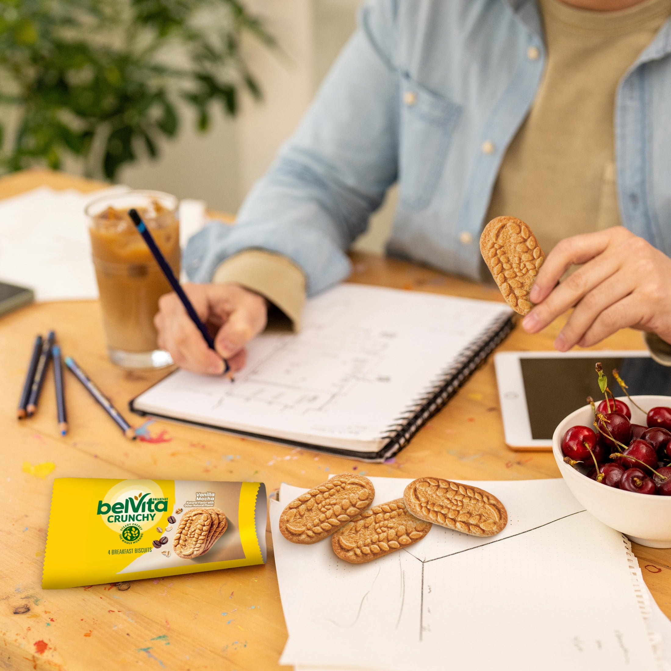 belVita Breakfast Bars Biscuits, Vanilla Mocha, 5 Packs (4 Biscuits Per Pack)