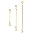 thumbnail image 4 of Extensor de cadena de seguridad de color dorado para collar, pulsera, accesorios de joyería DIY, cadena de acero inoxidable duradera., 4 of 4