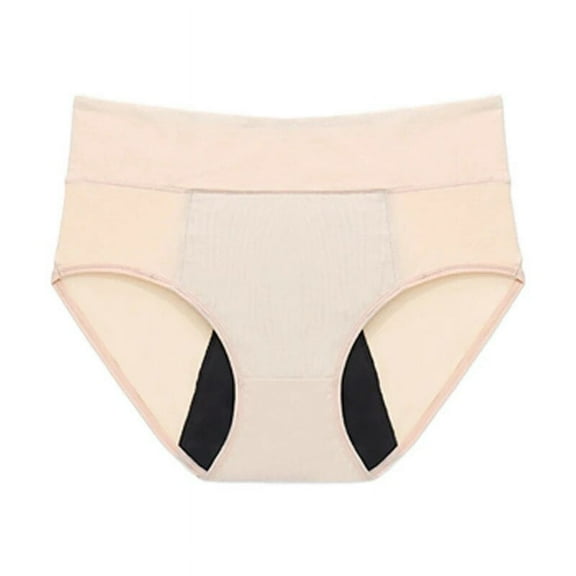 SUCS Women Menstrual Panties 4-Layer Leakproof Underwear Heavy Absorbency Breathable Cotton Girls Solid Classic Period Briefs