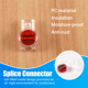 thumbnail image 4 of 55 piezas de conectores de empalme de gel UR de 3 puertos, conectores de cable rojo y transparente, 4 of 8