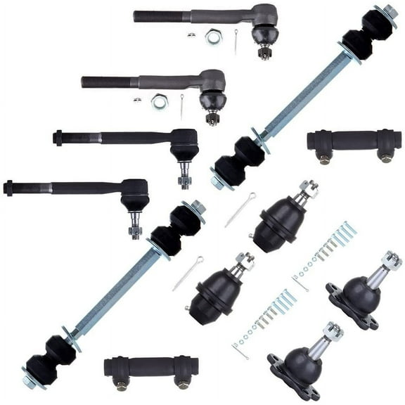 CCIYU Front Sway Bar Links Tie Rod Ends Lower Upper Ball Joints Adjusting Sleeve Compatible fit for Cadillac Escalade 95-99 for Chevy K1500 95-99 for Chevy K1500 Suburban 12pcs Suspension Kit