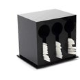 thumbnail image 1 of 3-compartment Plastic Cutlery Dispenser, Cutlery Organizer For Restaurant, Diner, Picnic, 1 of 5