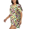 thumbnail image 5 of Sigee Colorful Fruits for Sleepwear Casual Pjs with Pockets Women's Pajamas Sets Shorts 2 Piece Short Sleeve Lounge Sets 4X-Large, 5 of 9