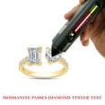 thumbnail image 7 of 1.90 Carat Emerald, Heart & Round Cut Lab Created Moissanite Adjustable Toi Et Moi Half-Eternity Engagement Ring For Women In 14K Yellow Gold Over Sterling Silver(G-H Color,VVS1 Clarity, 1.90 Cttw)-10, 7 of 7