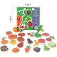 thumbnail image 2 of Fruit Vegetable Kids' Block Matching Puzzle, Puzzle Enlightenment Toy, 2 of 2