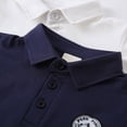 thumbnail image 6 of Staki Boys Polos Boys Polo Shirt Uniform School Polo Shirts for Boys Kids Short Sleeve Polo 3-7Y(White,5-6 Years), 6 of 6