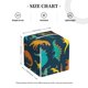 thumbnail image 4 of Balery Colorful Dinosaur Porta Pañuelos de Cuero con Estampado – Funda Moderna Cuadrada para Caja de Pañuelos, Dispensador 5x5x5'', 4 of 7