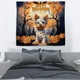 thumbnail image 3 of Mummy Yorkshire Terrier Happy Halloween with Pumpkins Bats Spooky Fun Tapestry Yorkie Dog Lover Gifts Wall Hanging Backdrop Home Decor - 00019, 3 of 5