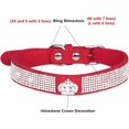 thumbnail image 3 of Rhinestones Dog Cat Collar Bling Diamond With Rhinestone Crown Decoration For Small Medium Large Dogs (red, Xs) Red Xs, 3 of 4