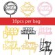 thumbnail image 1 of 10pcs Happy Birthday Cake Topper Acrylic Gold Mirror Cupcake Topper For Kids Birthday Party Cake Dessert Decorations Baby Shower, 1 of 5