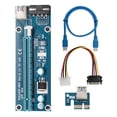thumbnail image 2 of Soporte de GPU vertical de 60 cm con conector Molex para actualización de placa base Tarjeta extensora de potencia PCI-E 1x a 16x, 2 of 8