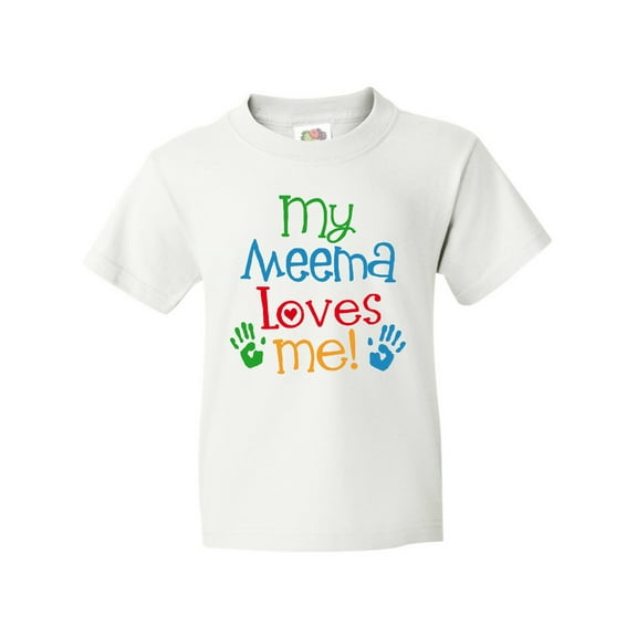 Inktastic My Meema Loves Me Youth T-Shirt