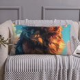 thumbnail image 4 of Kdxio Colorful Cloud Shepherd Dog Pattern Pillowcase with Envelope Closure,20" x 36" Pillow Cases,Gifts for Men or Women-No pillow, 4 of 5