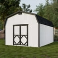 thumbnail image 2 of Little Cottage Co. 12x18 Classic Gambrel Barn with 6 ft. Sidewalls and Floor, Outdoor Wood Storage Shed Do-It-Yourself Precut Kit, 2 of 14