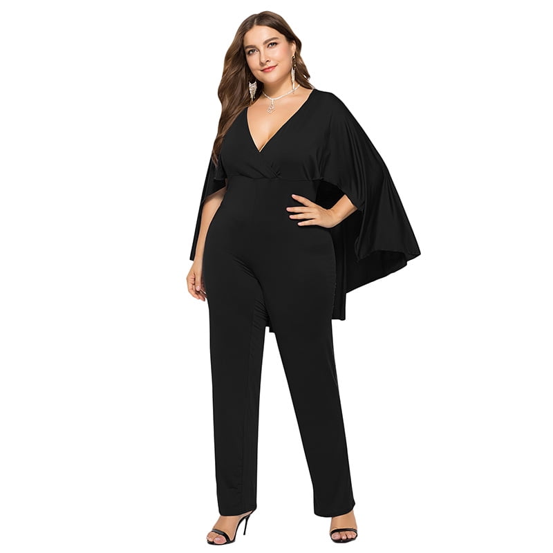 black batwing jumpsuit