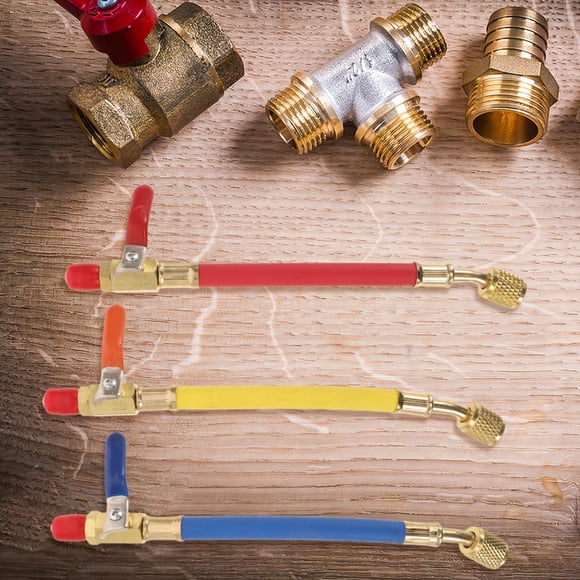 OUNONA 3 Pcs Tuyau de Charge Hvac Métal Outils Résistants à Haute Pression pour Entretien