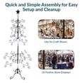 thumbnail image 6 of Sunnydaze Noelle Christmas Tree Ornament Display with Hooks 5 ft, Black, 6 of 14