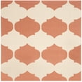 thumbnail image 2 of Safavieh Courtyard Elwyn Geometric Indoor/Outdoor Area Rug, Beige/Terracotta, 5'3" x 5'3" Square, 2 of 9