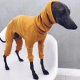 thumbnail image 4 of Fashion Four-legged Rib Dog Clothes Turtleneck Pet Sweater for Whippet Italian Greyhound Winter Pullover Jumpsuit for Big Dogs ShopWise Round, 4 of 10